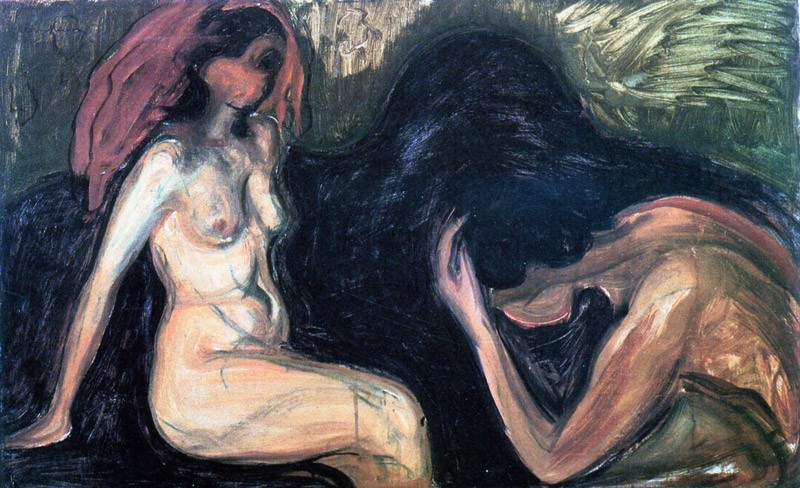 Edvard Munch - Hombre y mujer (1898)