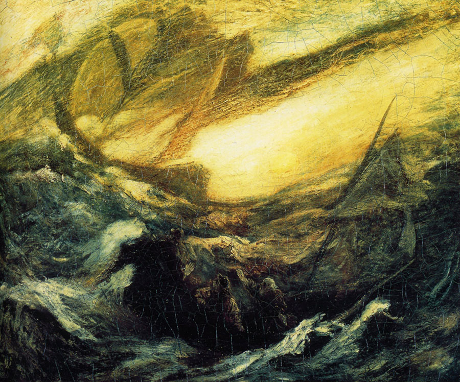The Flying Dutchman aka The Ghost Ship (c. 1896) | El holandés errante o El barco fantasma | Albert Pinkham Ryder