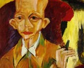 Retrato de Oskar Schlemmer (1914) - Ernst Ludwig Kirchner
