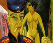 Autorretrato, soldado y puta (1915) - Ernst Ludwig Kirchner