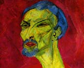 Retrato de hombre en rojo (1919-1920) Hanns Katz